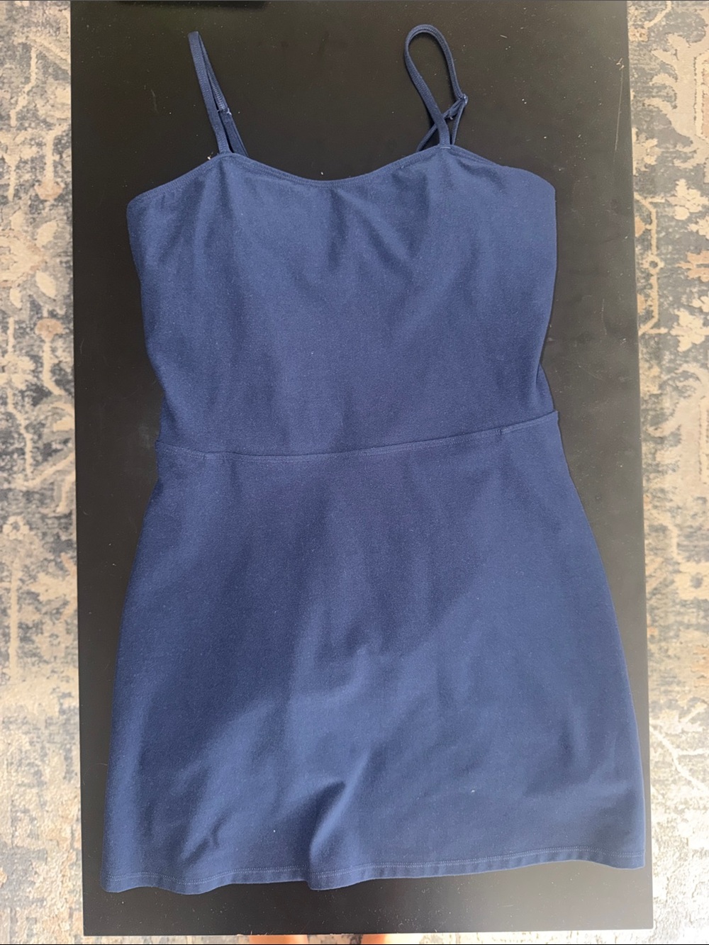 Alo Navy Blue Spaghetti Strap Dress - Women's Workout Dress